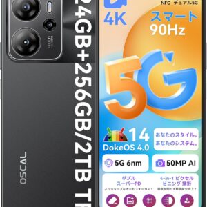 【激安9000円 OFF】OSCAL Tiger13 5G スマホ 50MP AIカメラ　Android 14 5G 24GB+256GB+2TB拡張
💰36900円 → 27900円 ポイント: 738
💰36900円 → 27900円 ポイント: 738