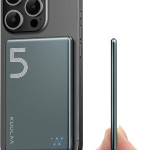 Kuulaa モバイルバッテリー マグセーフ薄型 小型 軽量(史上最薄7mm, 5000mAh)【MagSafe対応マグネット式/タイプC PD20W/iPhone12~16対応】
💰2098円 → 4999円