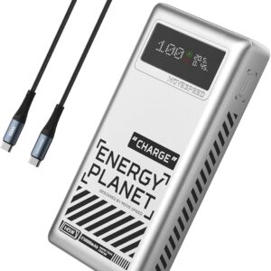 MOVE SPEED 【145W 高出力モバイルバッテリー】 25000mAh 大容量 3ポート240Wケーブル付き 100W高出力・入力65W急速充電対応 パススルー
💰10999円 → 6599円