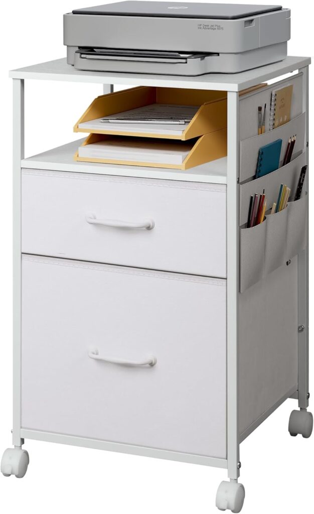 🔥人気白シンプル DEVAISE 2 段ファイルキャビネット、50% オフで 2000 円🔥 布製ファブリック製、キャスター付き・サイドポケット付き。二段二杯 / 三段三杯可選、A4 ファイル対応。移動便利、サイドワゴン / プリンター台兼用の実用的サイドチェスト。
💰5600円 → 2250円