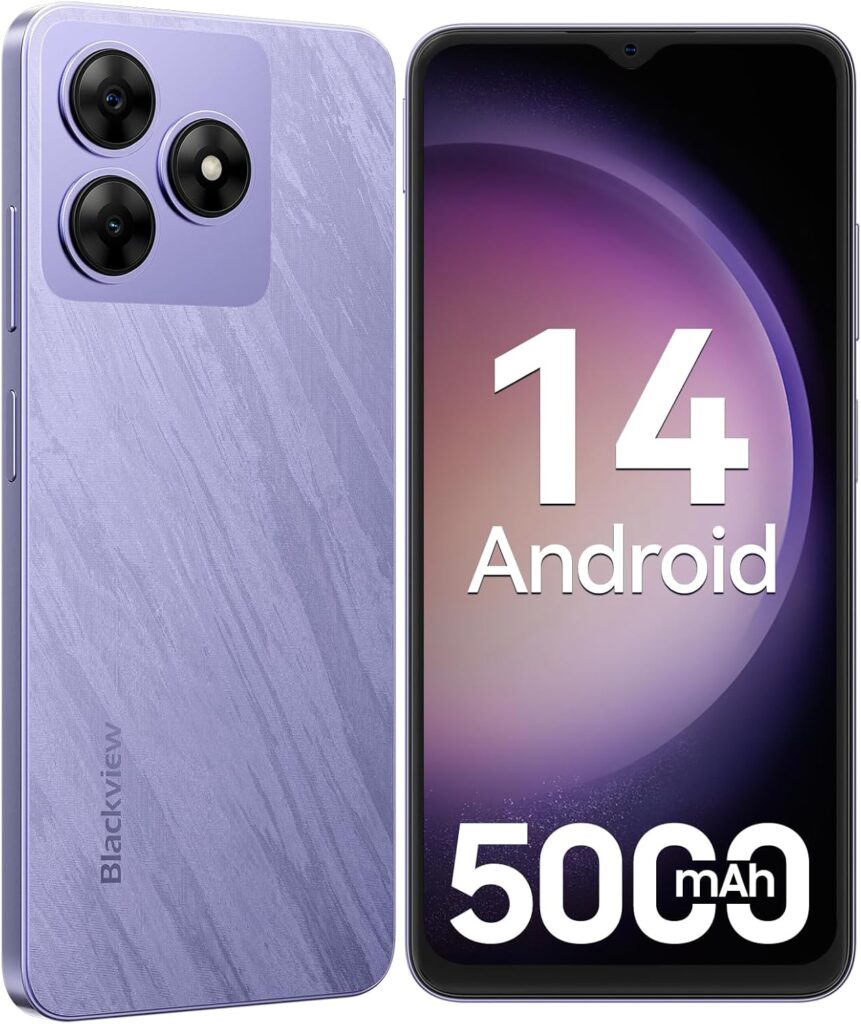 【SIMフリー＆技適認証済】Blackview Wave8C SIMフリー スマホ 4G対応 Android 14 Go搭載 日本版｜6GB RAM+64GB ROM（2TB拡張可能）｜6.56インチ大画面｜8MP+13MPデュアルカメラ｜5000mAh大容量バッテリー｜顔認証/OTG/GPS対応｜パープル
💰15900円 → 10900円