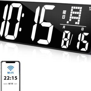 Blueekin デジタル時計 壁掛け 大型 WiFi 自動時刻修正 掛け時計
💰9999円 → 5499円
💰9999円 → 5499円
💰9999円 → 5499円
💰9999円 → 5499円