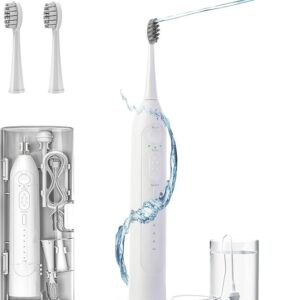 JoySmile 口腔洗浄器付き電動ハブラシ ジェットウォッシャー 2in1 電動歯ブラシ 口内洗浄機 水流歯ブラシ ノズル 歯石取り 歯間 ジェット 5段階水流モード 高速振動 超強力洗浄技術 USB充電式 IPX7防水 携帯用 軽量 旅行/出張/家庭 プレゼント 替え歯ブラシ*2本 ホワイト
💰6580円 → 3290円
💰6580円 → 3290円