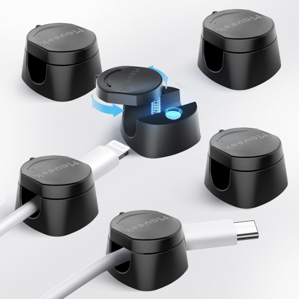 Maveek 6個セット 革新! 360°回転ツイストロック 磁気式 ケーブルホルダー ケーブルクリップ 片手操作可能 貼り付け 強力粘着 配線整理
💰996円 → 449円
💰996円 → 449円
💰996円 → 449円