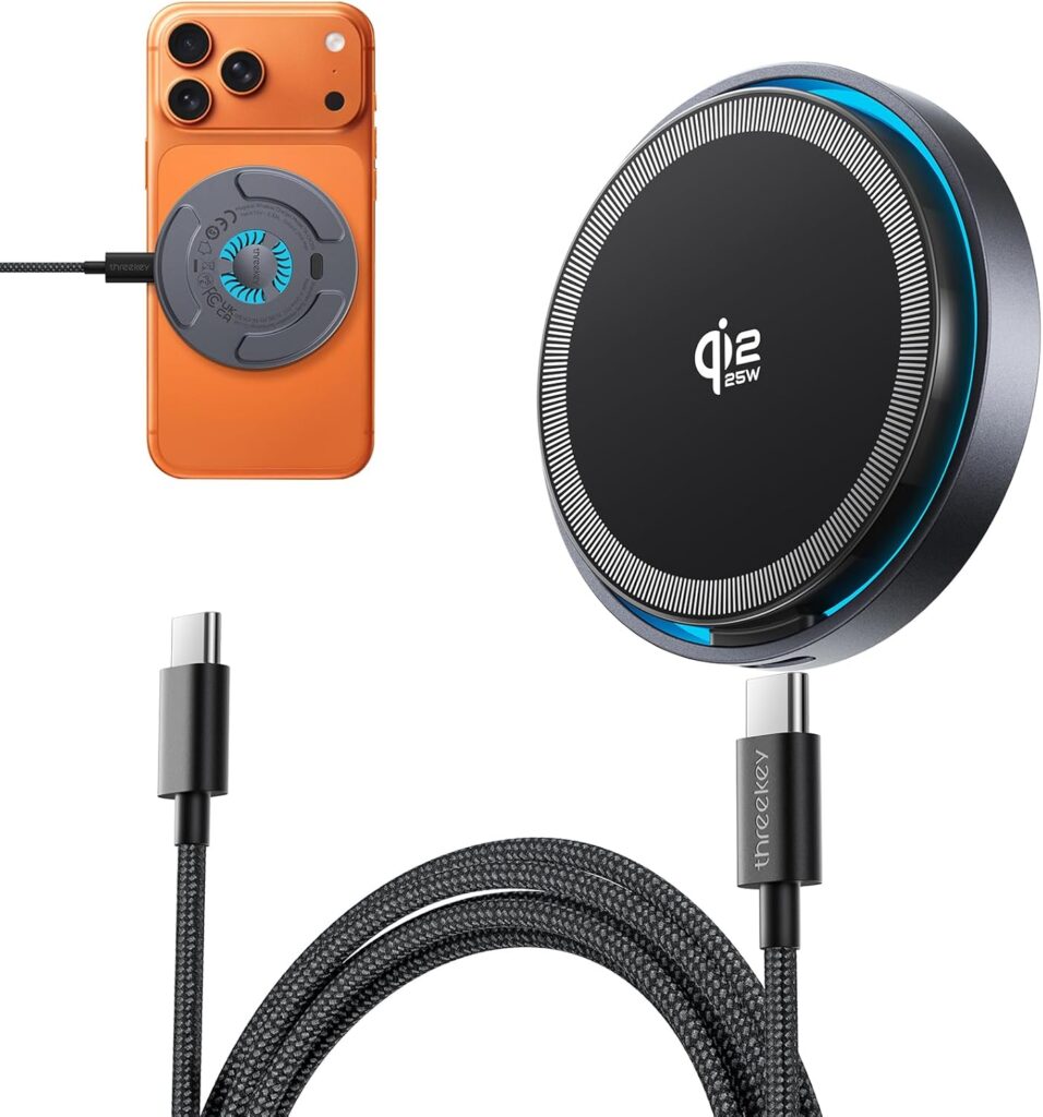 THREEKEY MagSafe 充電器 [Qi2.2公式認証 25W急速充電] 高速冷却ファン 効果的な放熱 両面磁気吸引 磁気吸引安全充電器 iPhone 16/15/14シリーズ用超高効率ワイヤレス充電
💰4199円 → 2399円
💰4199円 → 2399円
💰4199円 → 2399円
💰4199円 → 2399円
💰4199円 → 2399円
💰4199円 → 2399円
💰4199円 → 2399円