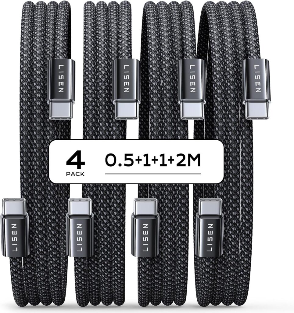 LISEN USB C & USB C ケーブル 急速充電【60W/4本】
💰1298円 → 799円
💰1298円 → 799円
💰1298円 → 799円