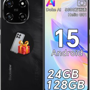 【タイムセール 40%OFF！】Blackview Color6 スマートフォンSIMフリー 24GB+256GB（2TB拡張可能)、50MP AIカメラ、Doke AI搭載(ChatGPT)、90Hz 6.67インチ HD+大画面、 5000mAhバッテリー 18W急速充電、HelioG81 8コアCPU、4G デュアルSIM、顔認識/指紋認識、OTG/GPS ブラック
💰29900円 → 17900円
💰29900円 → 17900円
💰29900円 → 17900円